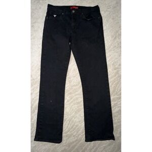 Guess Jeans Slim Straight Black Denim Pants Mens 33x30 Stretch (2Q-7)